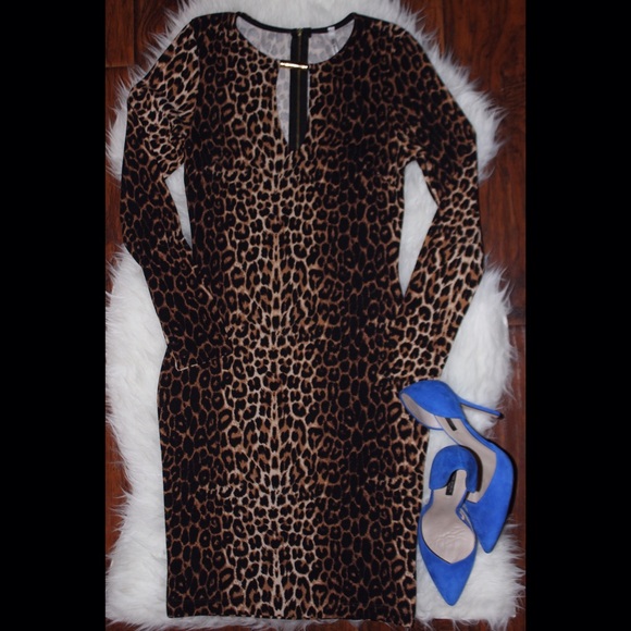 Super Cute Long Sleeve Leopa Dress - Picture 4 of 4