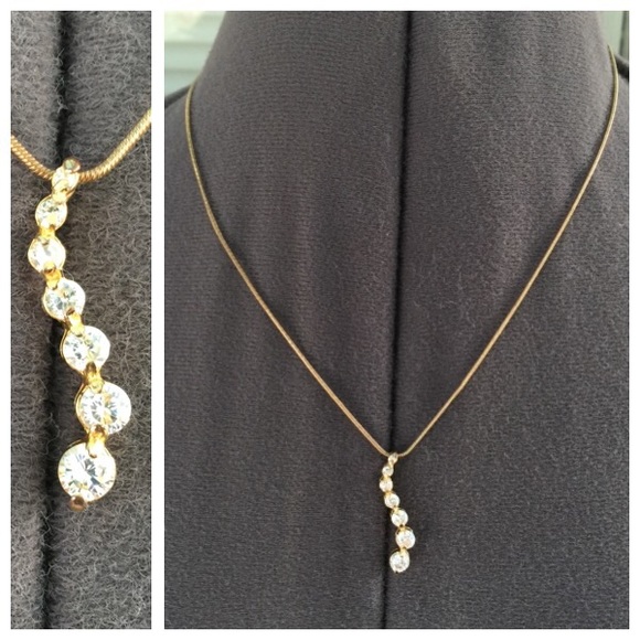 BMNY Jewelry - BMNY Rhinestone Crystal Drop Necklace