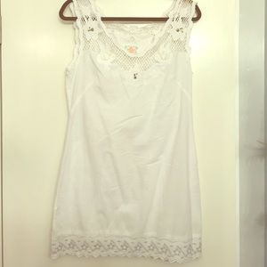 White shift free people dress