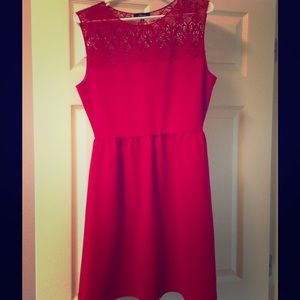 Soprano Red Lace Dress