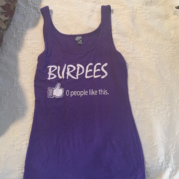 Never worn, purple, tank top. Size medium.