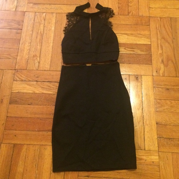 Lulu's crop top and skirt set. Small.