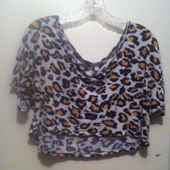 Cheetah print crop top