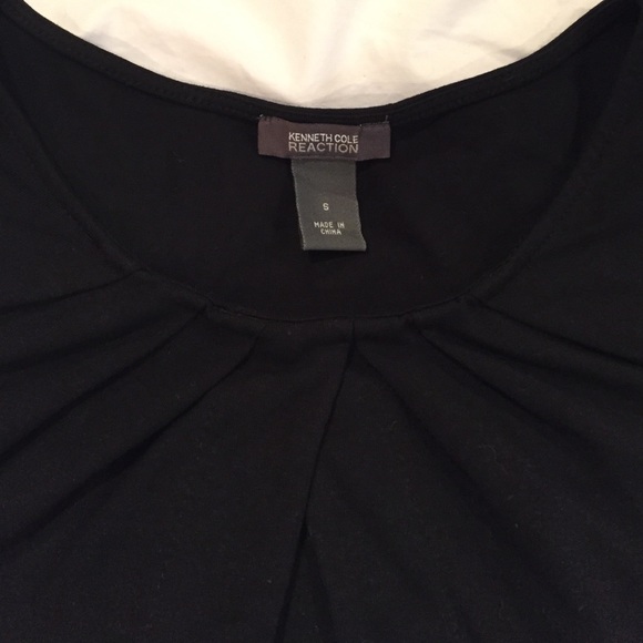 Pleated Round Neck Kenneth Cole Top - Picture 3 of 3