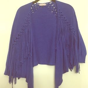 Cute fringe cardigan Rebecca Taylor