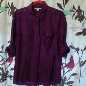 Banana Republic Silk shirt.