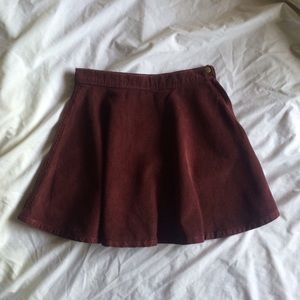 American Apparel Truffle Corduroy Circle Skirt
