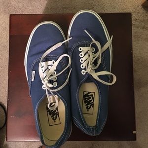 Worn once blue vans