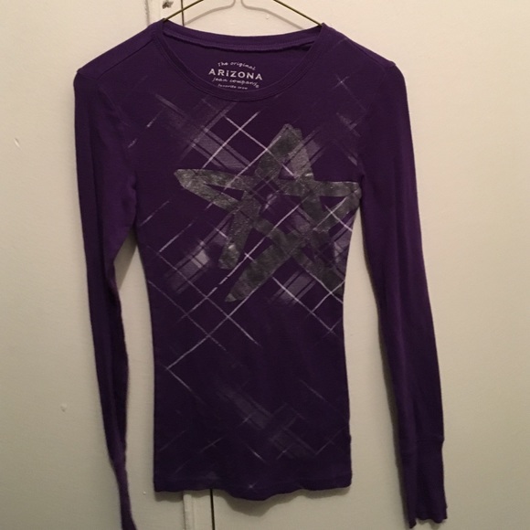 Purple and silver long sleeve shirt