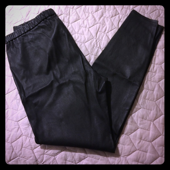 Michael Kors stretch 100% Calf Leather Leggings