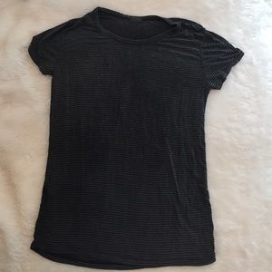 John galt, SUPER SOFT, grey and black striped tee