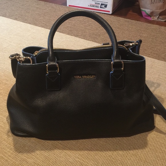 Leather Vera Bradley Emma Satchel