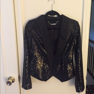 Black Sequin Blazer