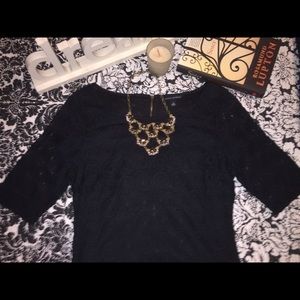 Little Black Embroidered Dress