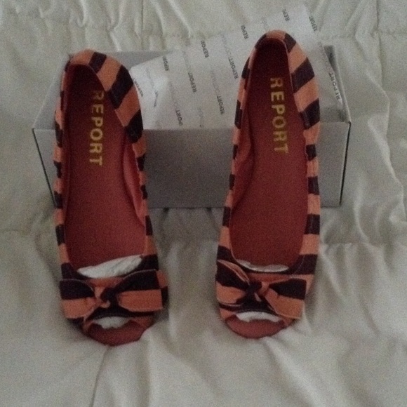 Report Peep Toe Shoes with bow - Picture 1 of 2