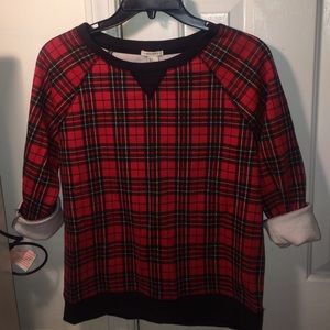 Plaid sweatshirt