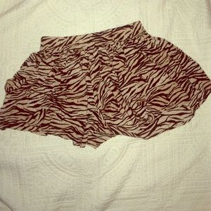 Vans Zebra print skort