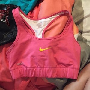 Pink Nike bra