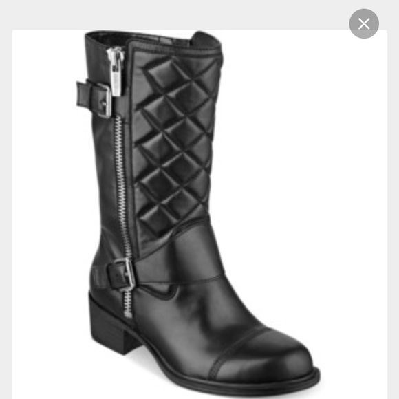 Marc Fisher Quilted Moto Boots