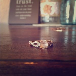 Morganite rose gold ring!