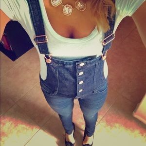 Denim overalls‼️last price reduction‼️