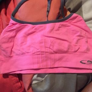 Champion grey and pink sports bra
