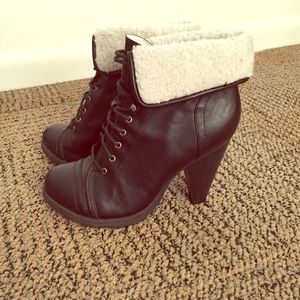 High Heeled Black Boots