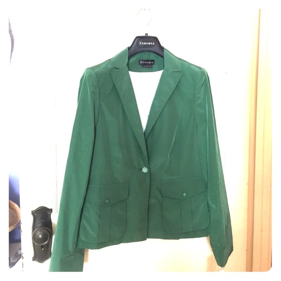 💚Zenobia NWT Green Blazer Jacket💚