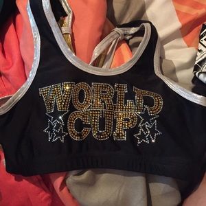 World Cup burst back sports bra