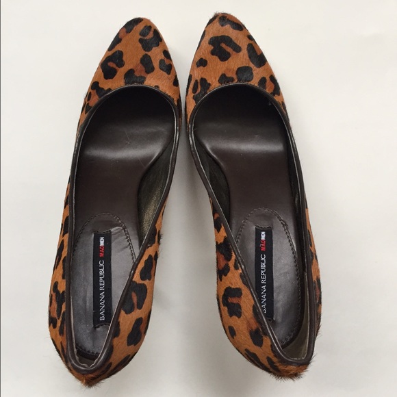 Banana republic animal print pumps heels - Picture 2 of 4