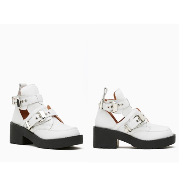 JEFFREY CAMPBELL: Black/White Coltrane Boots