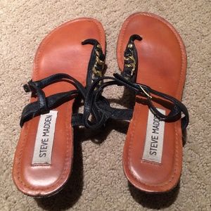 Black Steve Madden sandals