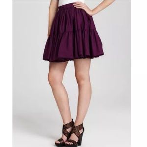 Juicy Couture purple poplin skirt