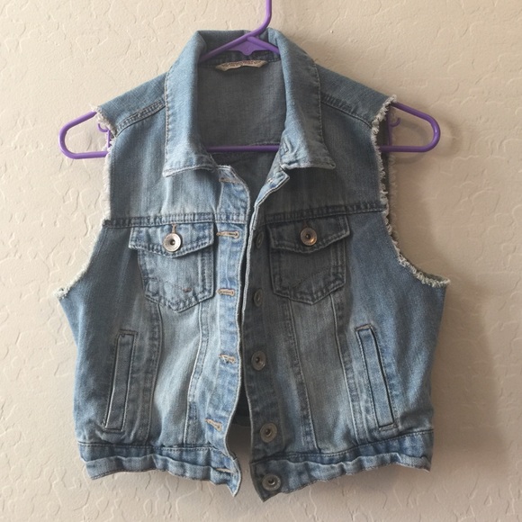 Sleeveless Jean Vest
