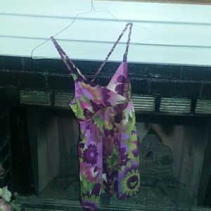 Spaghetti strap baby doll shirt