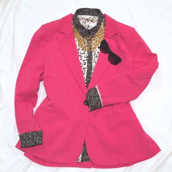 Forever 21 Jackets & Blazers - F21 Plus Hot Pink Blazer