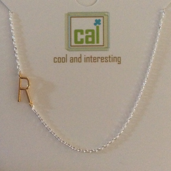 'R' Initial necklace