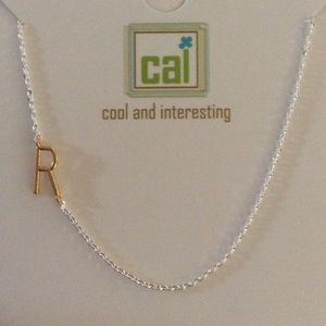 'R' Initial necklace