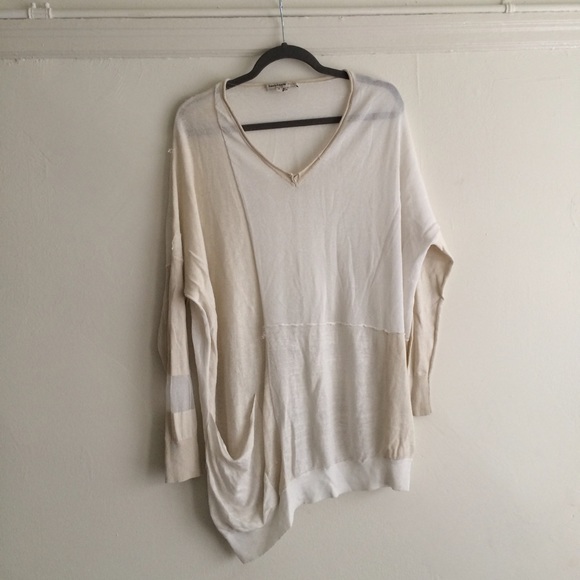 Haute Hippie Patchwork Asymmetrical Sweater