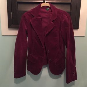 Purple corduroy jacket