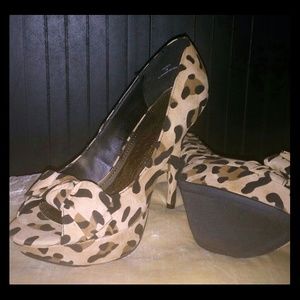 Justfab Leopard Heels