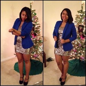 Sequined Silver Party Dress!