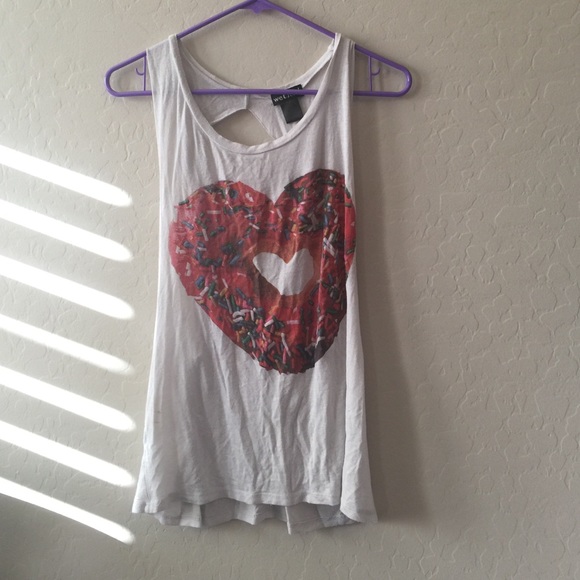 Heart donut muscle tank