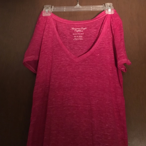 pink v neck