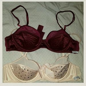 Two romantic aerie bras
