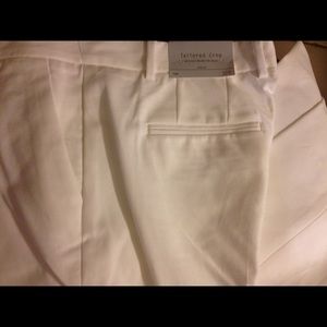 GAP White tailored crop pants