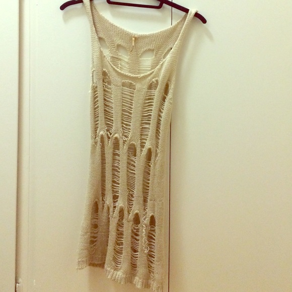 Cute sheer cream top