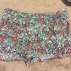 Flower print shorts