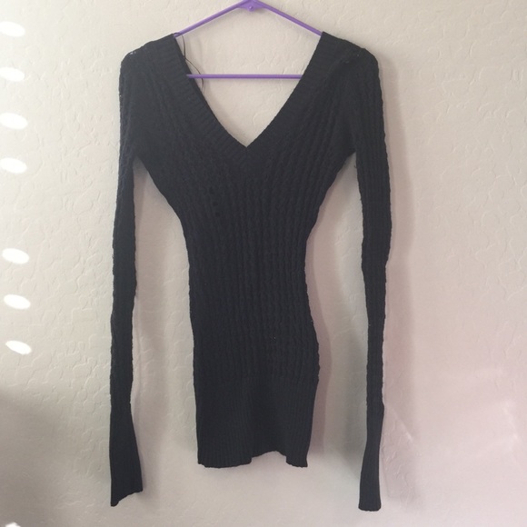Guess Black V front/back sweater