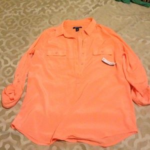Old navy long sleeve coral top
